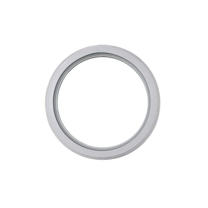 Fixed 16" Round Window with Tempered Glass White Flush Back