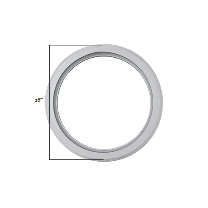 Fixed 16" Round Window with Tempered Glass Dimensions