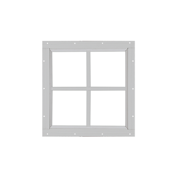 Fixed 16" x 16" Square Window with Tempered Glass White Flush