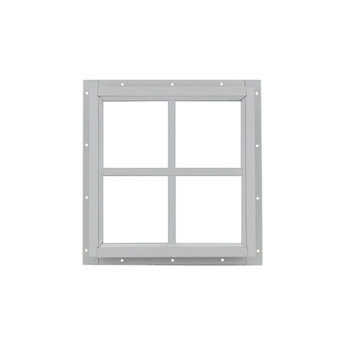 Fixed 16" x 16" Square Window with Tempered Glass White Flush Back