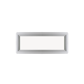Fixed 16" x 30" Transom Double Pane Tempered Low-E Clear PVC Window Front