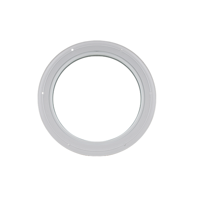Fixed 18" Round Window with Tempered Glass White Flush