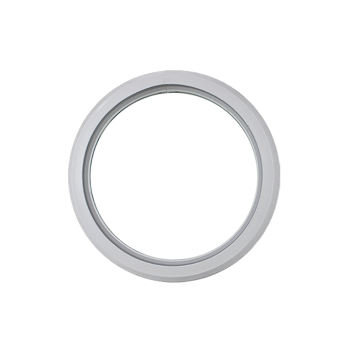 Fixed 18" Round Window with Tempered Glass White Flush Back