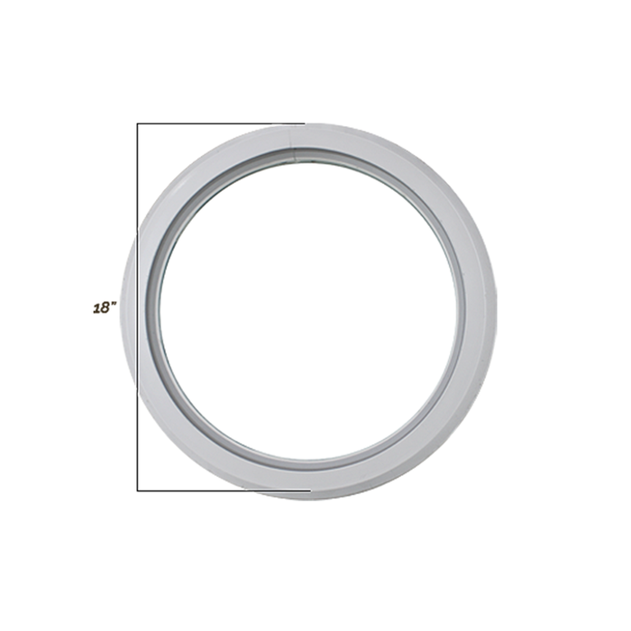 Fixed 18" Round Window with Tempered Glass Dimensions