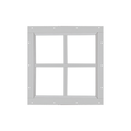 Fixed 18" x 18" Square Window with Tempered Glass White Flush