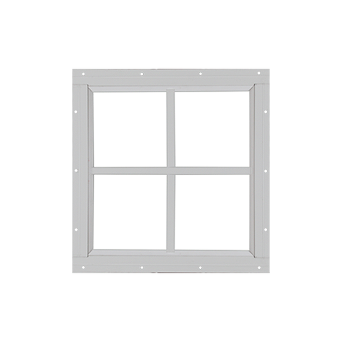 Fixed 18" x 18" Square Window with Tempered Glass White Flush