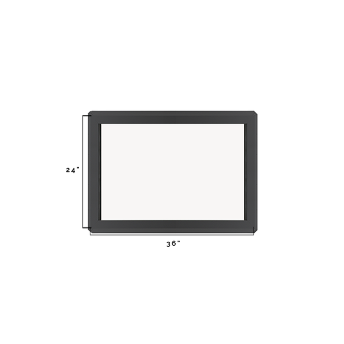 Fixed 24" x 36" Transom Double Pane Tempered Low-E Clear PVC Window Dimensions