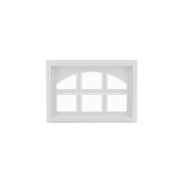 Fixed Garage Door Window - Carriage Design with Plexiglass Back