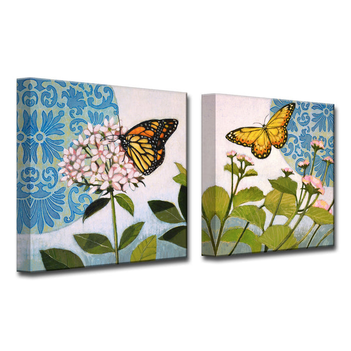 'Flitter No. 1/2' 2 Piece Wrapped Canvas Wall Art Set