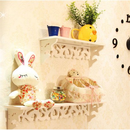 Floating White Wall Mounted Shelves - EK CHIC HOME