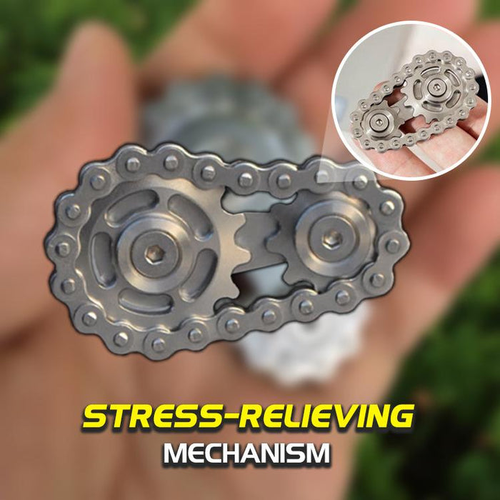 FlyWheel Sprocket Chain Fidget Spinner