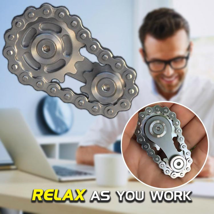 FlyWheel Sprocket Chain Fidget Spinner