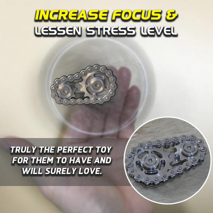 FlyWheel Sprocket Chain Fidget Spinner