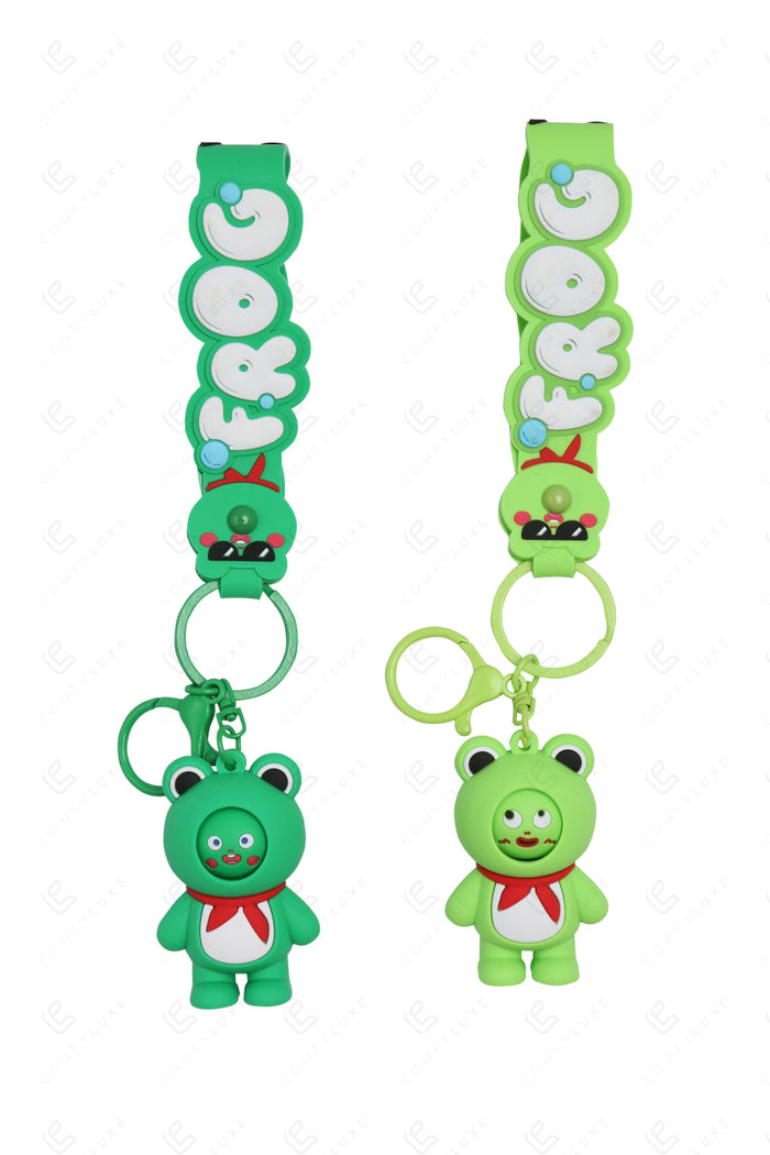 FROG KEYCHAIN/BAG CHARM KEYCHAINS