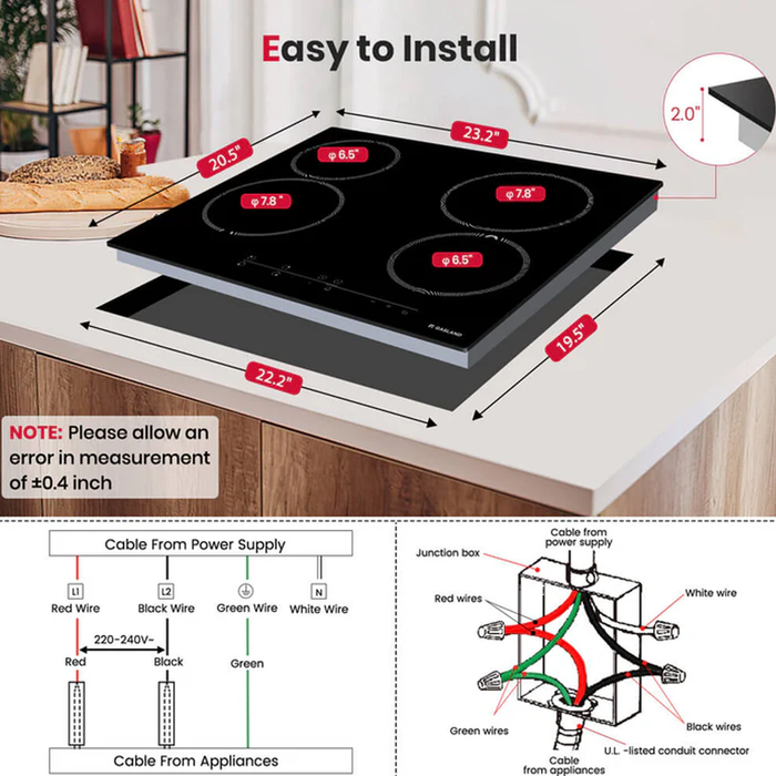 Gasland Burner Sensor Touch Control Electric - Shed Windows and More, Inc.