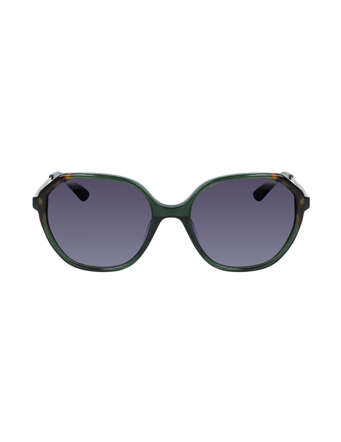 Anne Klein Olive Geometric Sunglasses