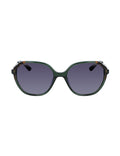 Anne Klein Olive Geometric Sunglasses