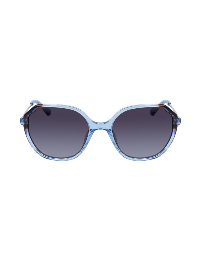 Anne Klein Blue Geometric Sunglasses