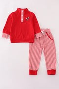 Georgia Bulldog Stripe Jogger Set