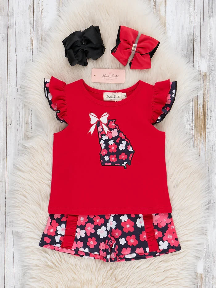 Georgia Floral Ruffle Outfit
