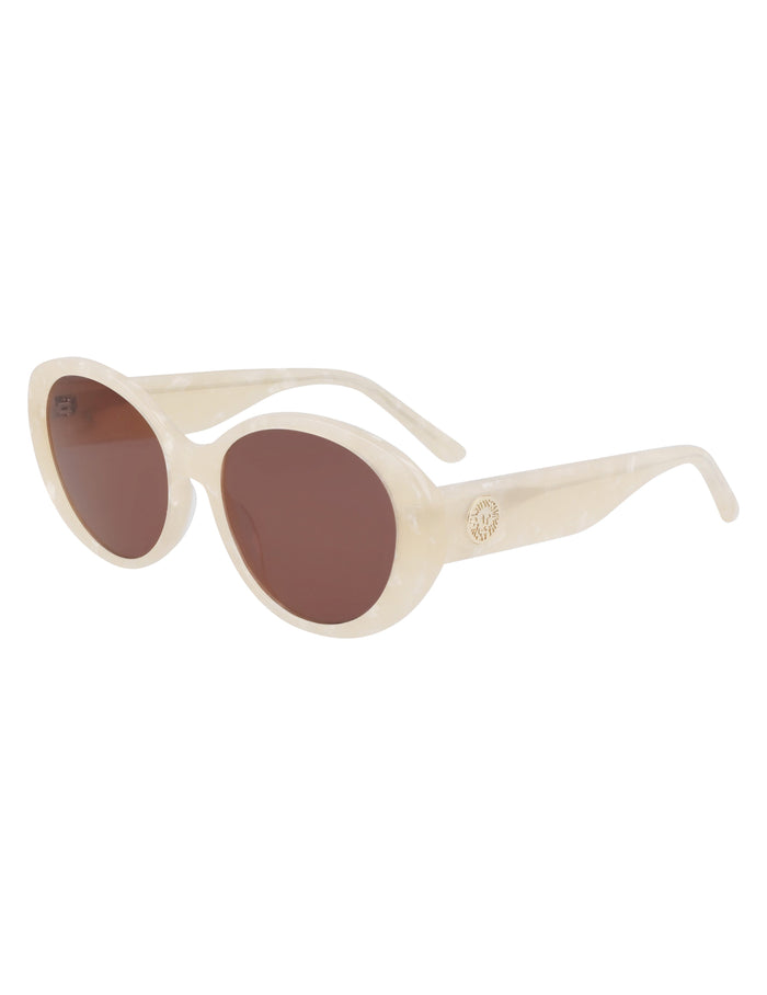 Anne Klein Glamorous Oval Sunglasses