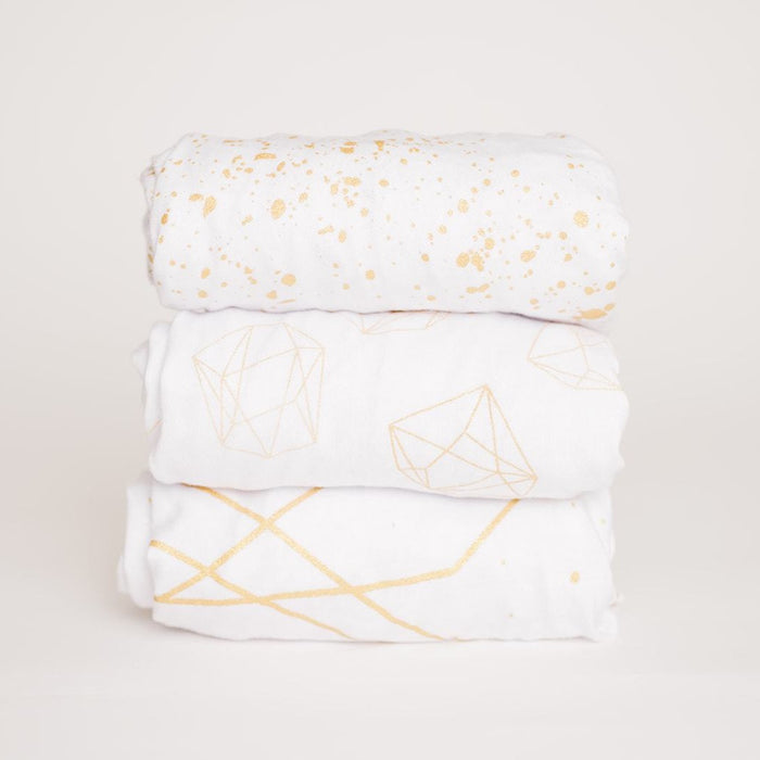 Nodnal Co Gold Bassinet Fitted Sheet Set - Premium Baby Bedding & Essentials
