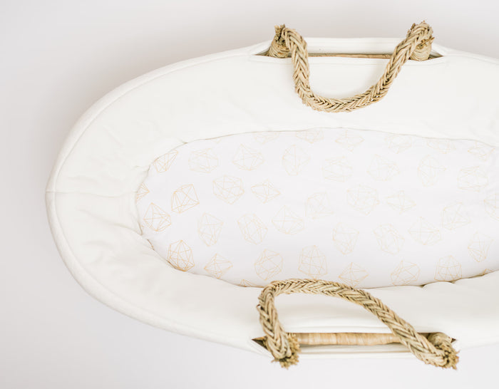 Nodnal Co Gold Bassinet Fitted Sheet Set - Premium Baby Bedding & Essentials