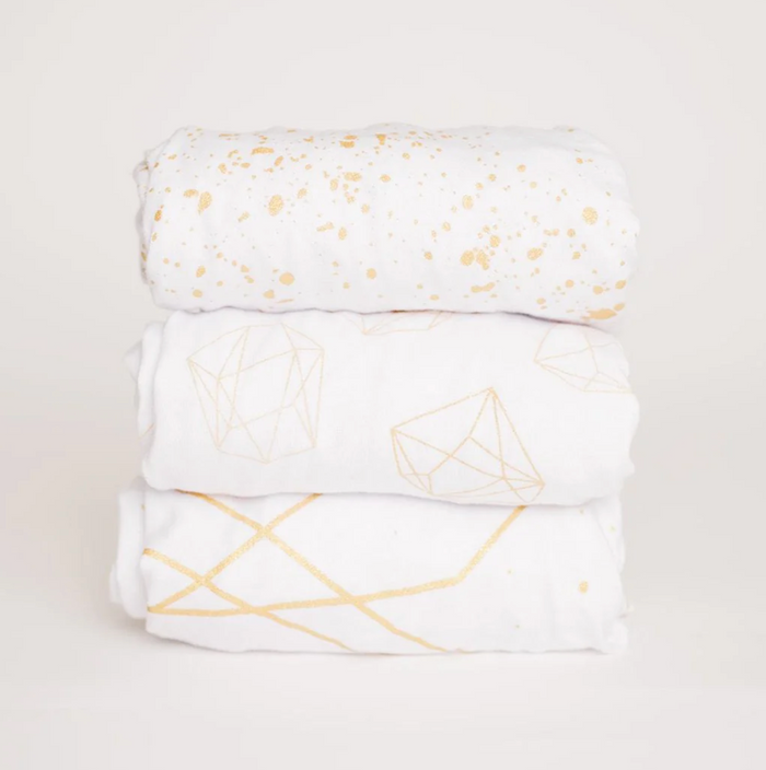 Nodnal Co Gold Changing Pad Cover Set - Premium Baby Bedding & Essentials