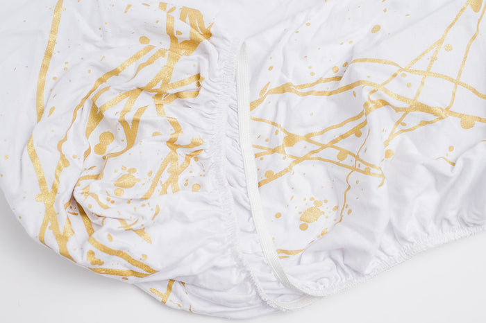 Nodnal Co Gold Geometric Changing Pad Cover - Premium Baby Bedding & Essentials