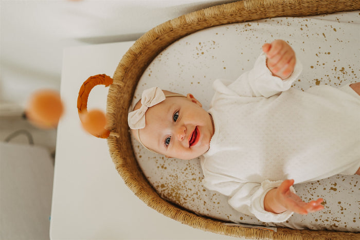 Nodnal Co Gold Speckled Changing Pad Cover - Premium Baby Bedding & Essentials