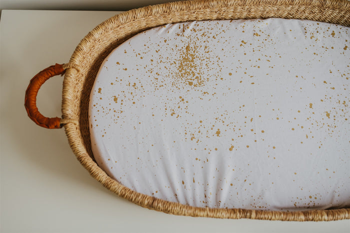 Nodnal Co Gold Speckled Changing Pad Cover - Premium Baby Bedding & Essentials