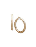 Anne Klein Gold-Tone Gold-Tone Tubular Hoop Earrings