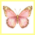 Golden Butterfly Square Pillow Swap