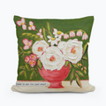 Golden Butterfly Square Pillow