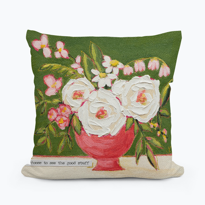 Golden Butterfly Square Pillow