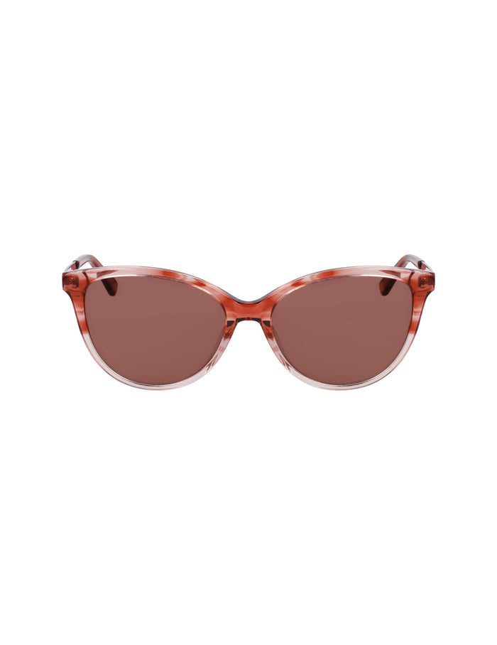 Anne Klein Blush Gradient Gradient Uplifting Rectangle Sunglasses