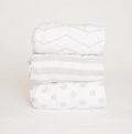 Nodnal Co Gray Changing Pad Cover Set - Premium Baby Bedding & Essentials
