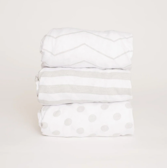 Nodnal Co Gray Changing Pad Cover Set - Premium Baby Bedding & Essentials