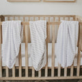 Nodnal Co Gray Mini Crib Fitted Sheet Set - Premium Baby Bedding & Essentials