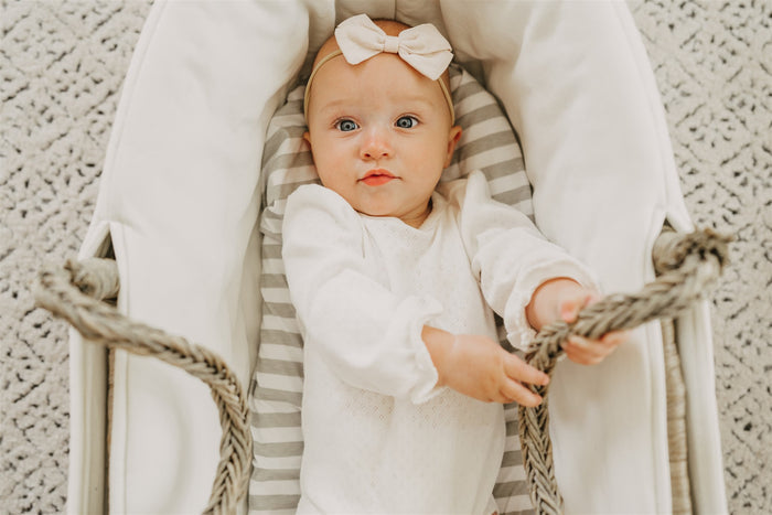 Nodnal Co Gray Patterned Bassinet Fitted Sheet Set - Premium Baby Bedding & Essentials