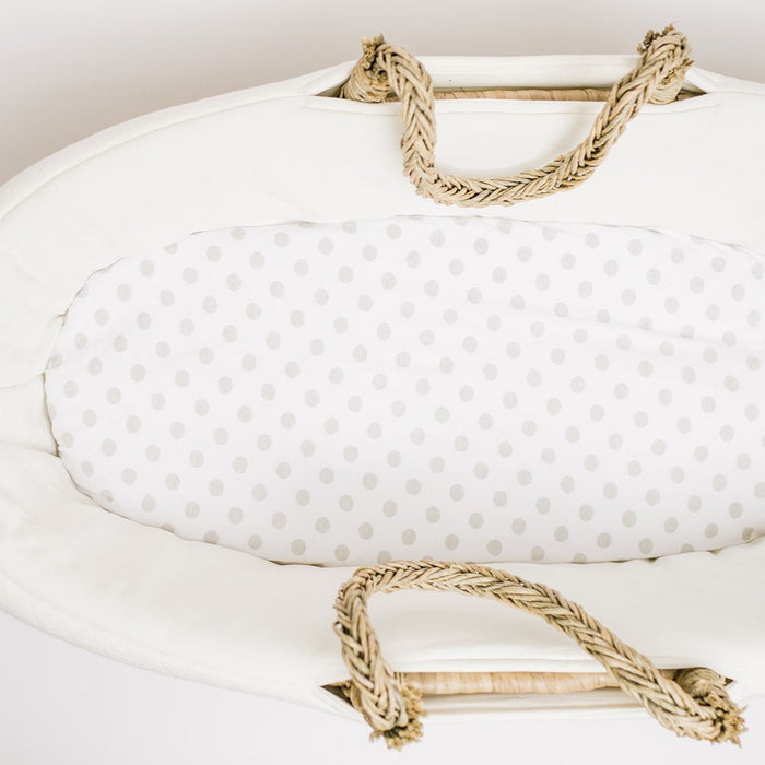 Nodnal Co Gray Polka Dot Bassinet Sheet - Premium Baby Bedding & Essentials