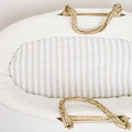 Nodnal Co Gray Stripe Bassinet Sheet - Premium Baby Bedding & Essentials