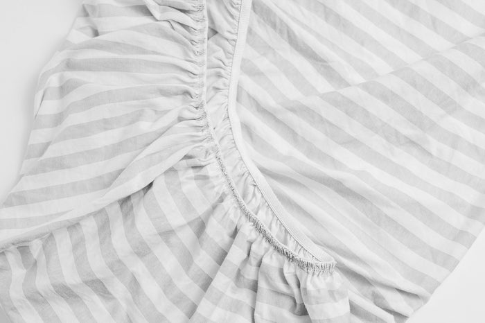Nodnal Co Gray Stripe Bassinet Sheet - Premium Baby Bedding & Essentials