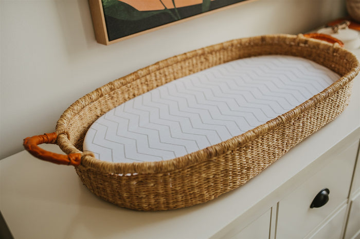 Nodnal Co Gray Zigzag Changing Pad Cover - Premium Baby Bedding & Essentials