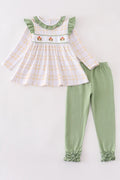 Green Plaid Turkey Pant Set