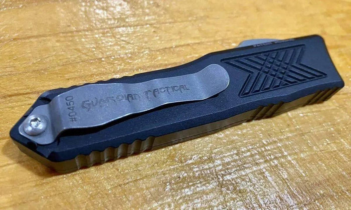 Guardian Tactical GTX-025 OTF Auto Knife (2.5" Stonewash) 12-3511 - NORTH RIVER OUTDOORS