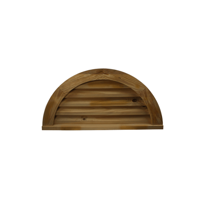 Half Round Half Octagon Back Wood Vent - Shed Windows and More, Inc.