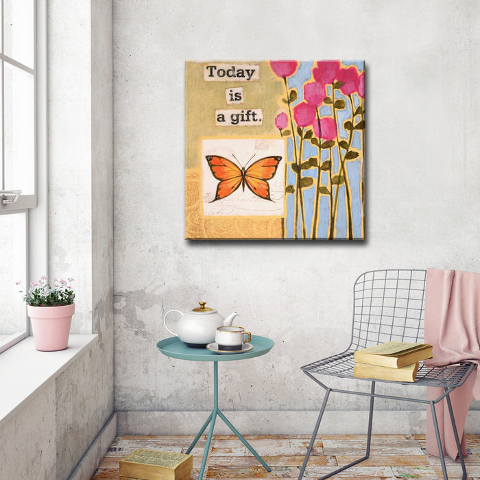 Happy Thoughts No. 1' Wrapped Canvas Wall Art