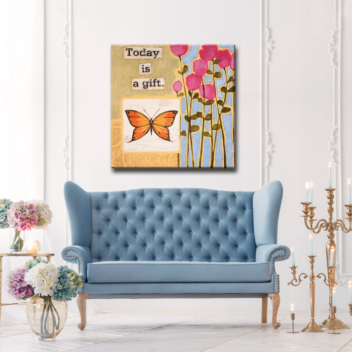 Happy Thoughts No. 1' Wrapped Canvas Wall Art