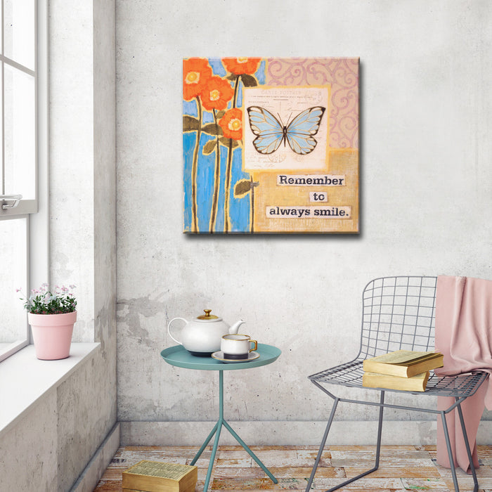 Happy Thoughts No. 2' Wrapped Canvas Wall Art